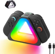 STACJA Ładująca Nintendo Switch 2, 4w1, JOY-CON, Szybkie Ładowanie, RGB