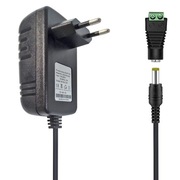 Zasilacz sieciowy 24V 2A transformator 48W adapter 5,5 x 2,1/2,5 mm do CCTV