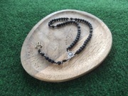 Różaniec ręcznie robiony z lawy wulkanicznej 