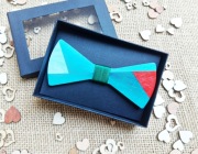 Mucha męska drewniana trójkąty abstrakcja wesele prezent  Mvcha Nie Siada 