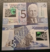 Szkocja 5 funtów 2015 UNC