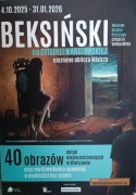 Plakat oraz katalog z wystawy Beksiński na Cytadeli Warszawskiej 2025-2026