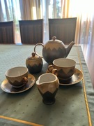 Ręcznie malowany zestaw kawowo-herbaciany dla 6 os.