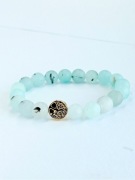 Bransoletka z Amazonitu Błękitnego i Hematytu Drzewko Życia | NaKra Jewelry