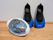 Maska Subea EasyBreath 500 rozmiar M/L + płetwy Mares Hermes 36-37