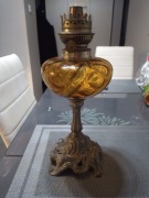 Zabytkowa lampa naftowa - secesja 