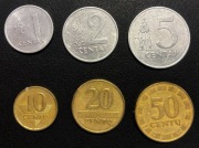 Litwa x 6, 1991+, zestaw monet