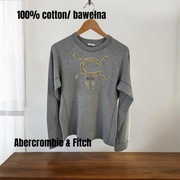 Bawełnana oryginalna bluza z długi rękaw Abercrombie & Fitch M 100% bawełna