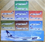  7 szt. kartka pocztowa  PLL LOT 1999 rok, FLOTA