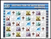 ONZ Nowy Jork 2009 - NAPEX, arkusz personalizowany