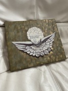 Unikat ręcznie malowany na płótnie obraz - Statua Anioła