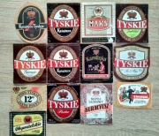 Stare etykiety browar TYCHY 13 szt.