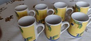 Komplet kubków 6+1 250ml porcelana do herbaty, kawy, zestaw prezent 