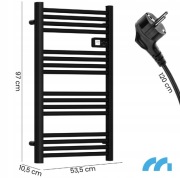 Grzejnik łazienkowy drabinka 500W z termostatem ścienny NOWY