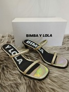 Klapki bardzo prestiżowej firmy Bimba Y Lola  skóra r 41 cena kat. 700 zl 