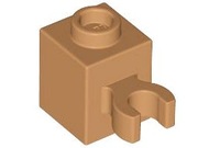 LEGO 4 x 60475b klocek z zaczepem 1x1x1 - nugatowy