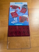 Paleta na monety z kapslami 32,5mm z zasuwką na 35 monet typ P35 38mm welur