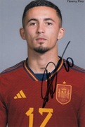 Yeremy PINO oryginalny autograf! Hiszpania MŚ 2022
