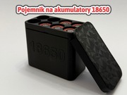 Pojemnik na akumulatory 18650 8 szt Trwały pojemnik, Ochrona przed zwarciem