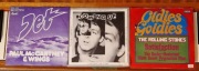 3 Single 7": Paul McCartney (x2) & The Rolling Stones | Wydania DE/Apple