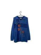 Sweter vintage haftowany, rozmiar S, stan bardzo dobry