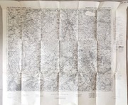 Stara zabytkowa mapa 1941 rok Opole Grodków Nysa 