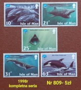 Znaczki fauna:809: ryby- Wyspa Man 1998r **
