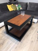 Stolik industrialny, loft, wysoki połysk