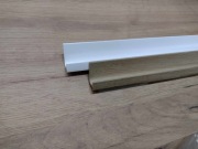 Uchwyty meblowe drewno i biały lakier