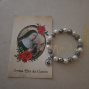Bransoletka św.Rity z Cascia+obrazek 