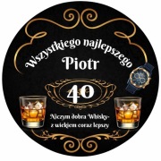 Opłatek na tort whishy dowolny napis 