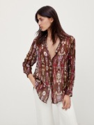 MASSIMO DUTTI wzorzysta koszula 