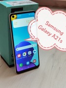 smartfon telefon Samsung Galaxy A21s + szkło ochronne