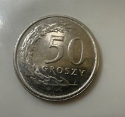 Moneta 50 groszy z 2023r.