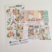 Zestaw ScrapBoys, Travelers, 20x20 + gratis 