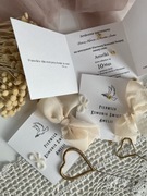 Mini zaproszenie na Pierwszą Komunię Świętą dla dziewczynki i chłopca