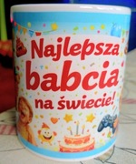 Nowy Kubek Ceramiczny smieszny prezent na Dzień Babci 