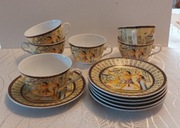 Zestaw do herbaty porcelanowy egypt design wiktoria