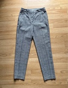 Eleganckie spodnie do kostek w kratę H&M