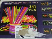 MULEVIP ŚWIECĄCE PAŁECZKI FLUORESCENCYJNE BRANSOLETKI ZE ZŁĄCZAMI 341 SZT