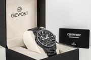 Zegarek Męski Giewont Chronograph Sapphire Czarny GW4580-B1