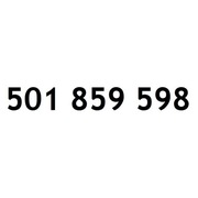 ZŁOTY NUMER 501 859 598