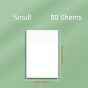 Przezroczyste Karteczki Samoprzylepne | 7,6cm x 5cm - 50 Arkuszy 