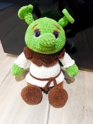 Shrek zrobiony na szydelku