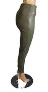LEGGINSY SKÓRZANE, WYSOKI STAN, MATOWE 3XL/4XL