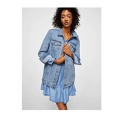 Nowa sukienka Mango M 38 mini jeans dżins denim ly