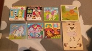 Układanki puzzle dziecięce drewniane inne zestaw