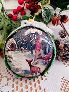 Bombka medalion 10 cm wyprzedaż