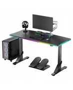 Biurko dla Gracza ULTRADESK IRON BLACK Regulacja Wysokości
