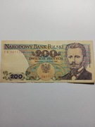 Banknot 200 zl z 1988 rok